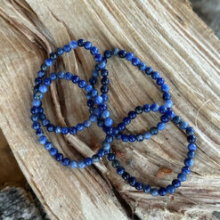 Kids’ bracelet with 4 mm round sodalite beads
