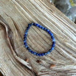 Alternative view of Bracelet enfant perles rondes en sodalite 4 MM