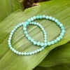 Bracelet pierres rondes en amazonite 4 à 6 MM