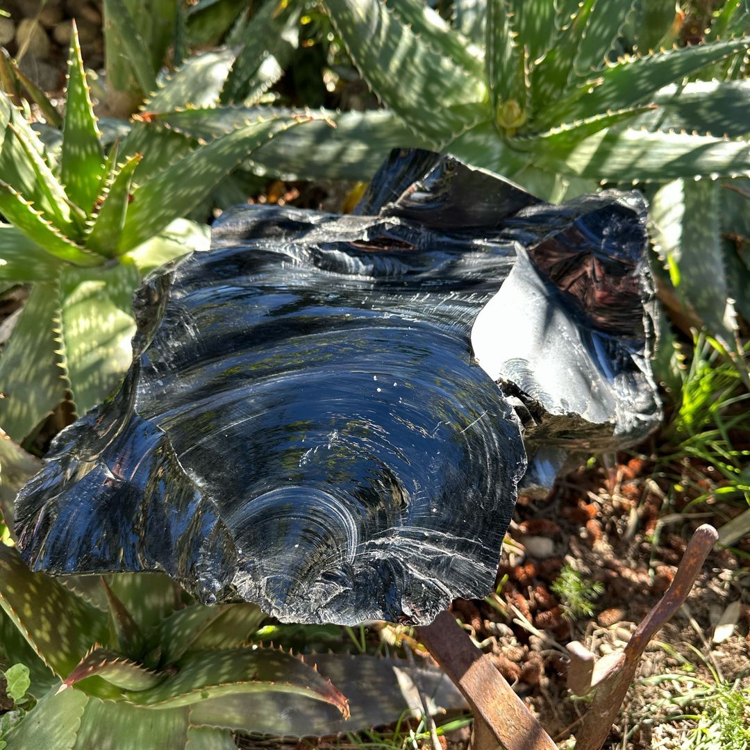 Bloc d'obsidienne noire brute 11,3KG – Image 2