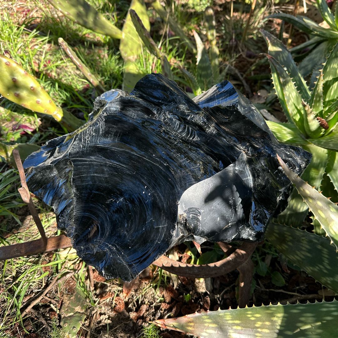 Bloc d'obsidienne noire brute 11,3KG – Image 5