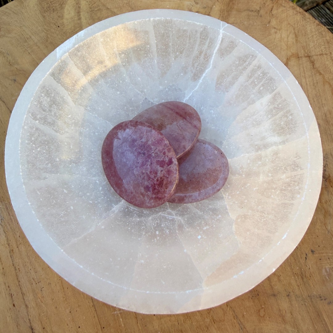 Galet anti-stress quartz fraise
